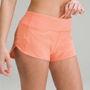 Lululemon Speed Up Low Rise 2.5” Shorts-Sunny Coral (6)